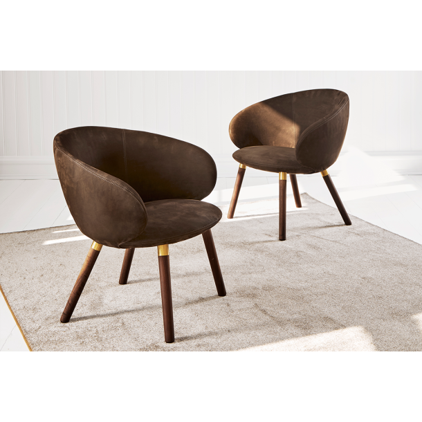 Kivi | 1959 - chair / oak / stainless steel ring / fabric soft  